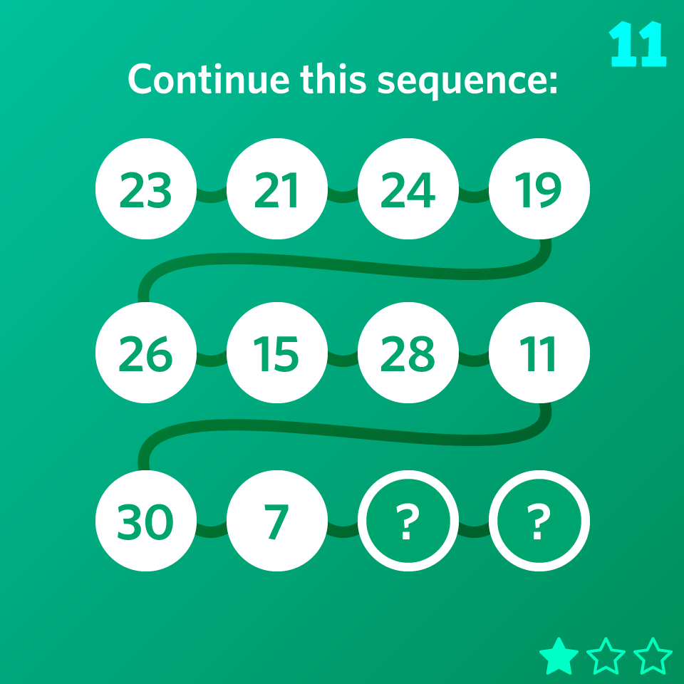 Puzzle 11 of 2020
