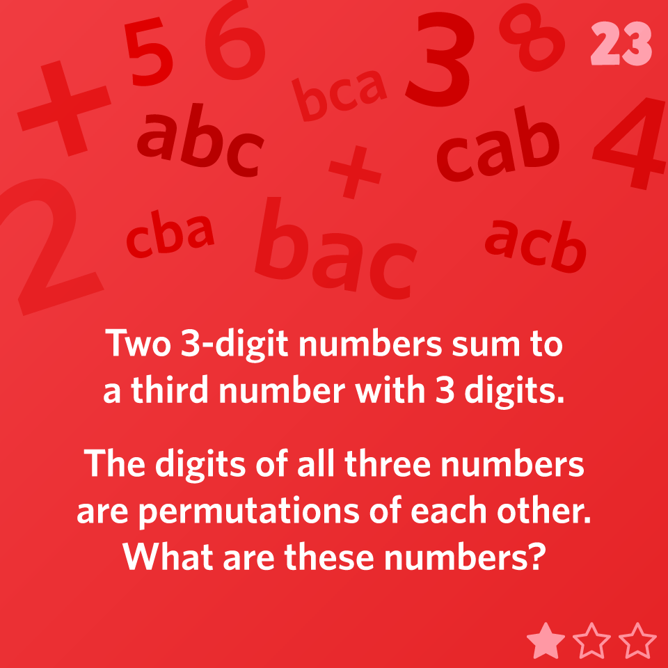 Puzzle 23 of 2020